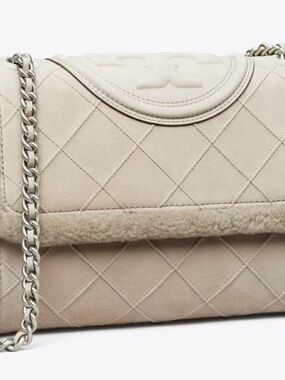 Tory Burch limited edition  Fleming Soft Shearling Convertible Shoulder Bag
